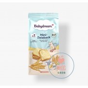 [HSD 6/2022] Bánh mì khô hữu cơ Babydream cho bé 6/7/8m+ 100gram